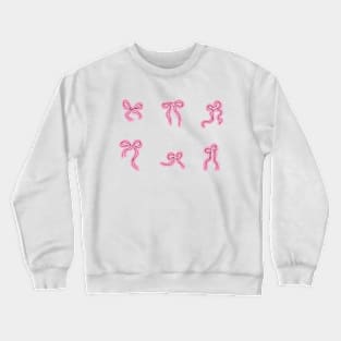 coquette bow pack with 6 red and pink bows Crewneck Sweatshirt